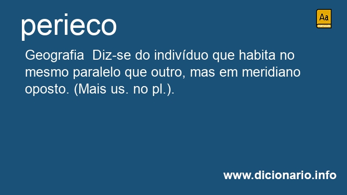 Significado de perieco