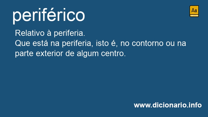 Significado de perifricos