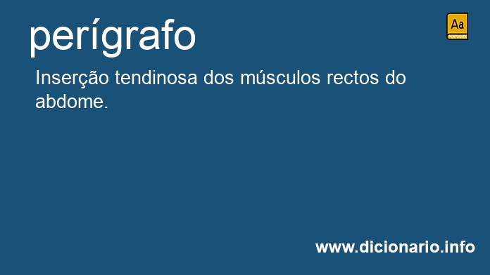 Significado de pergrafo