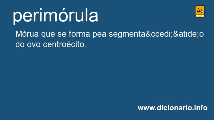 Significado de perimrula