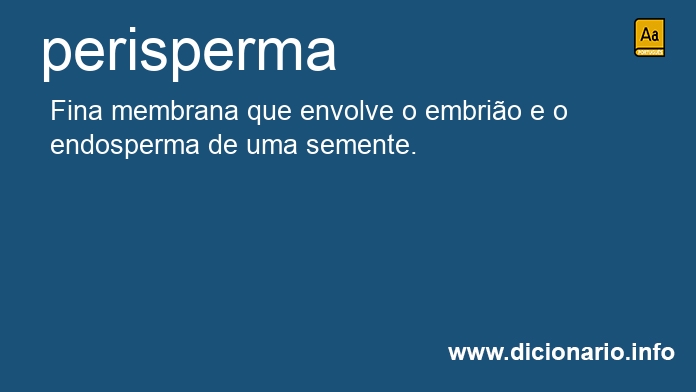 Significado de perisperma