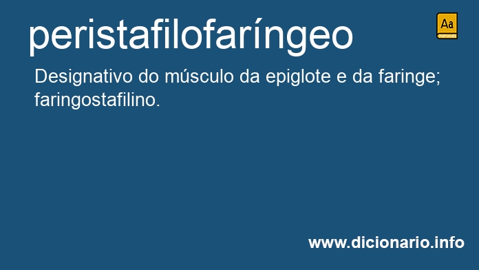 Significado de peristafilofarngeo