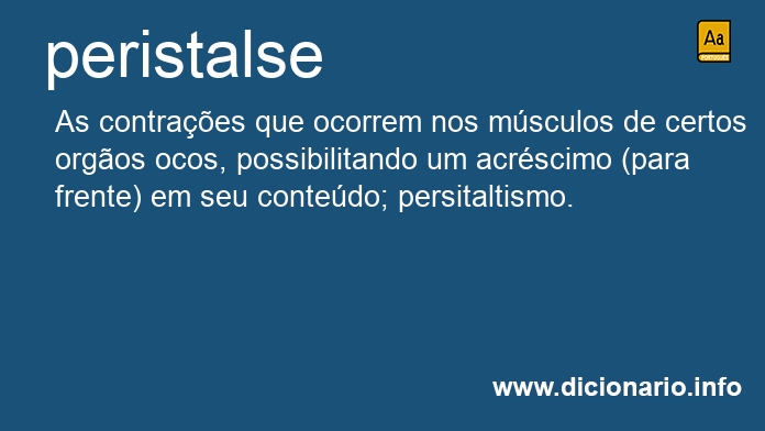 Significado de peristalse