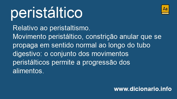 Significado de peristltico