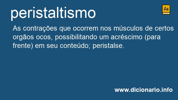 Significado de peristaltismo