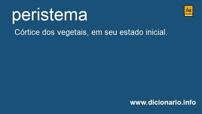 Significado de peristema