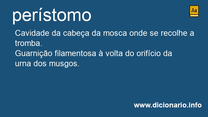 Significado de perstomo