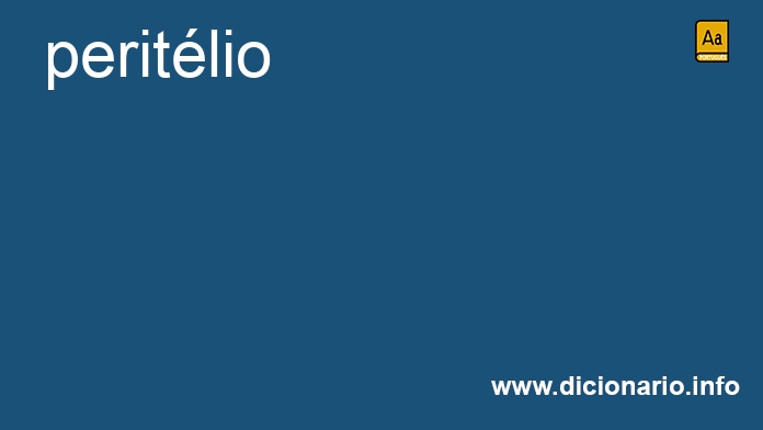 Significado de peritlio
