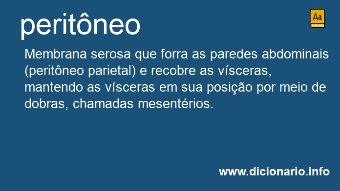 Significado de peritneo