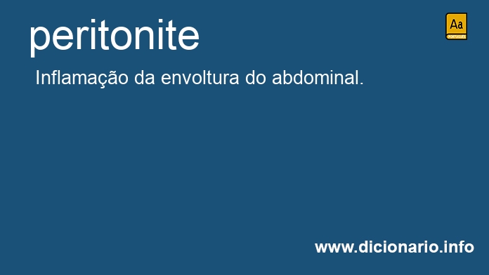 Significado de peritonite