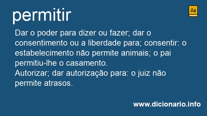 Significado de permite