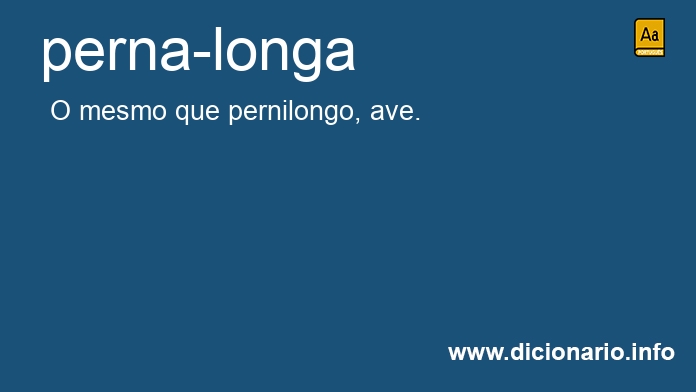 Significado de perna-longa