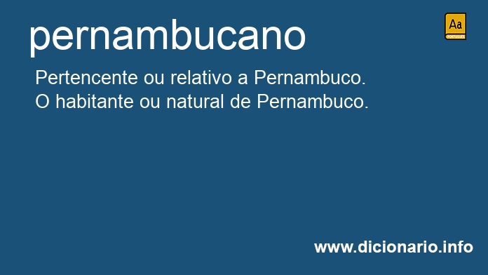 Significado de pernambucanos