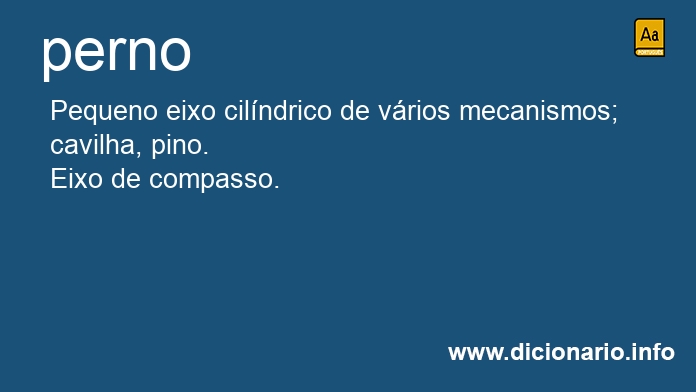 Significado de perno