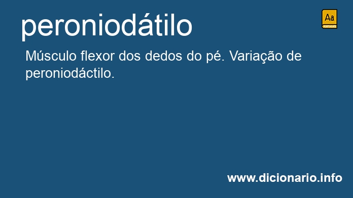 Significado de peroniodtilo