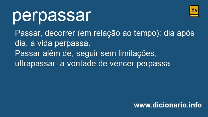 Significado de perpassaram