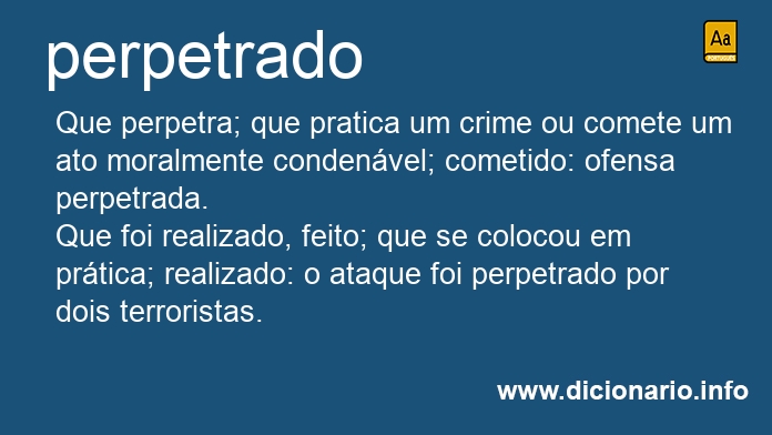 Significado de perpetrados