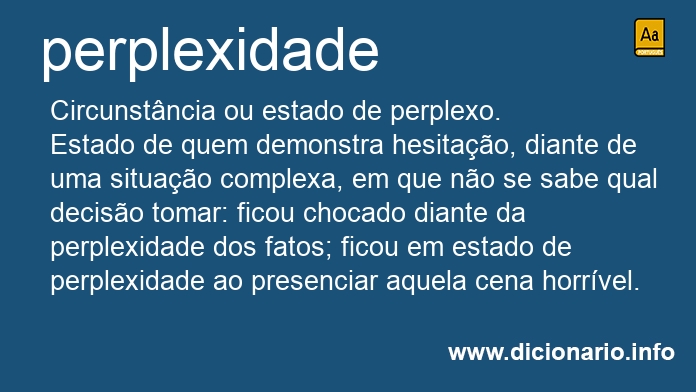 Significado de perplexidade