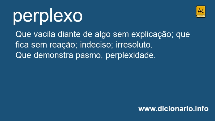 Significado de perplexos