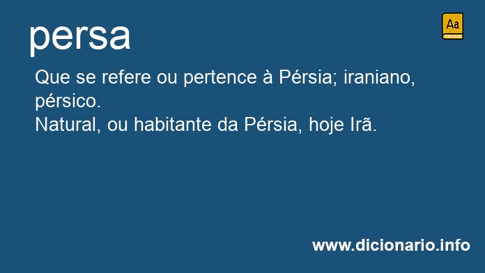 Significado de persa