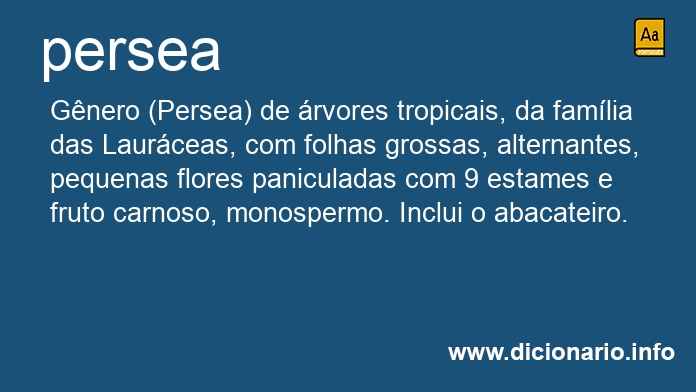Significado de persea