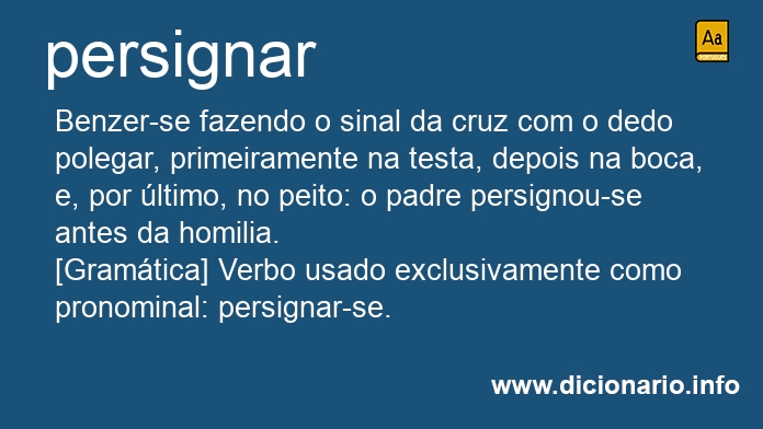 Significado de persignar