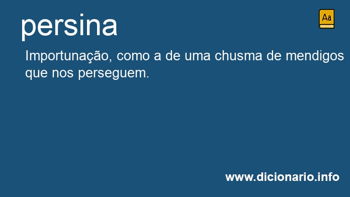 Significado de persina