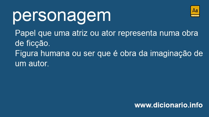 Significado de personagem