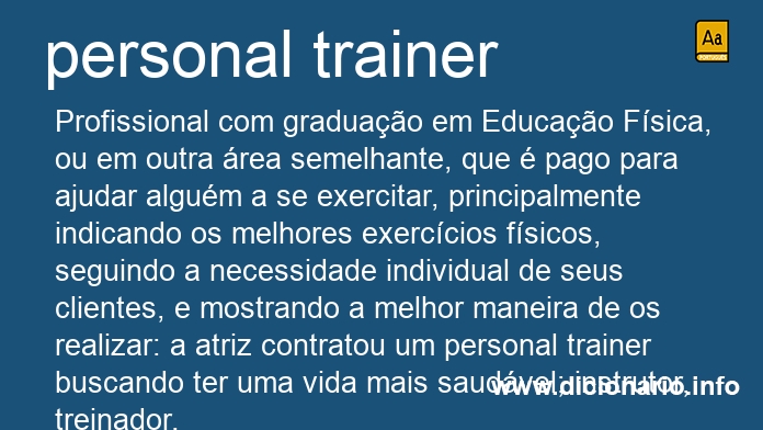 Significado de personal trainers