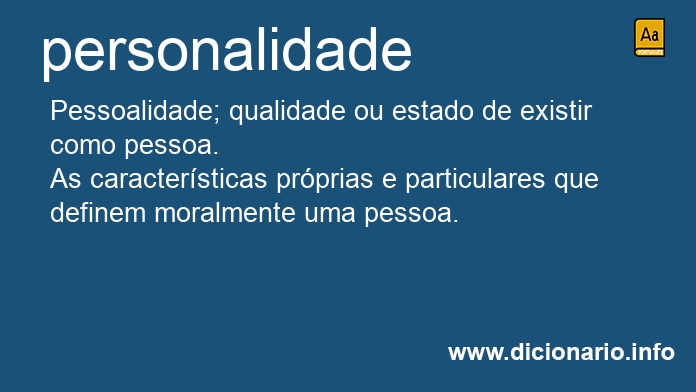 Significado de personalidade