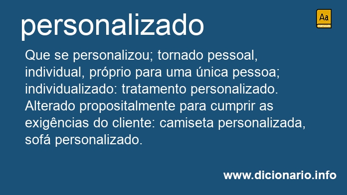 Significado de personalizados