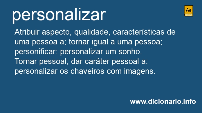 Significado de personalizais