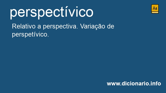 Significado de perspectvico
