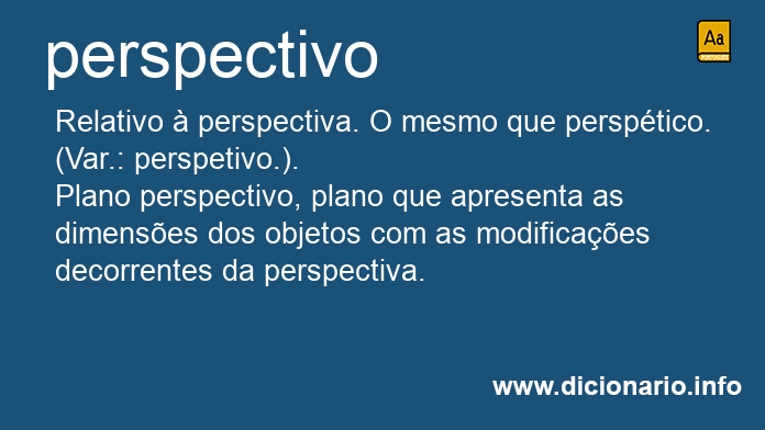 Significado de perspectivo