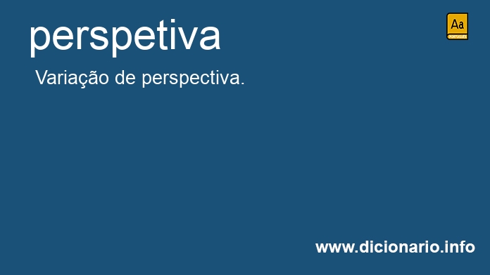 Significado de perspetiva