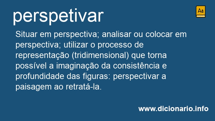 Significado de perspetivarmos