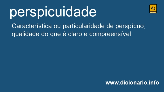 Significado de perspicuidade