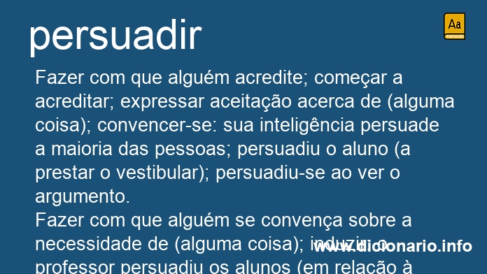 Significado de persuadais