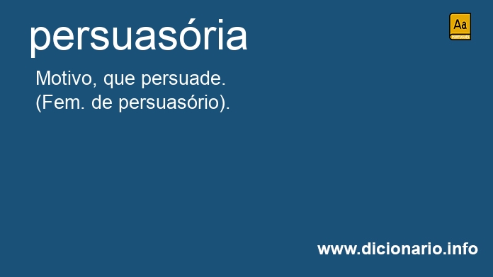 Significado de persuasria