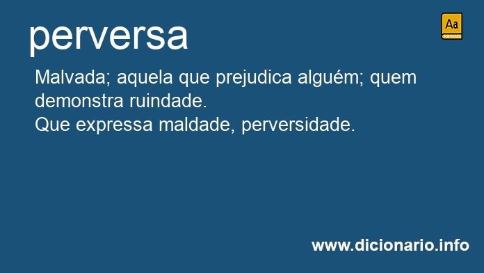 Significado de perversa