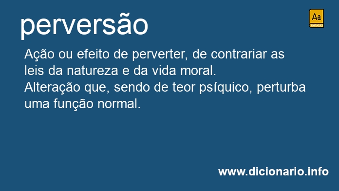 Significado de perverses