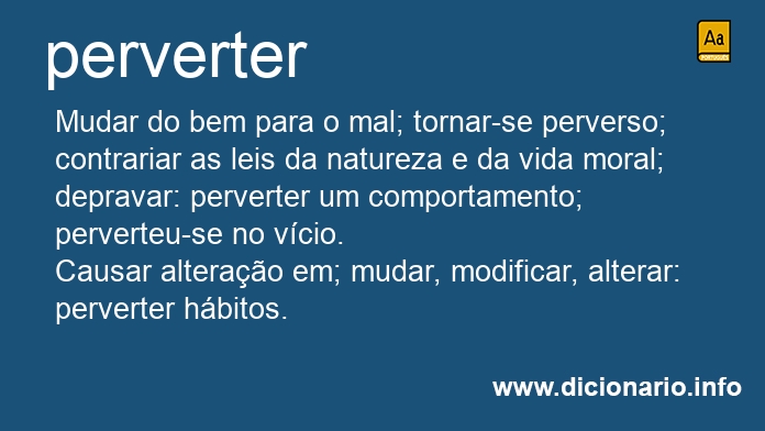 Significado de perverter