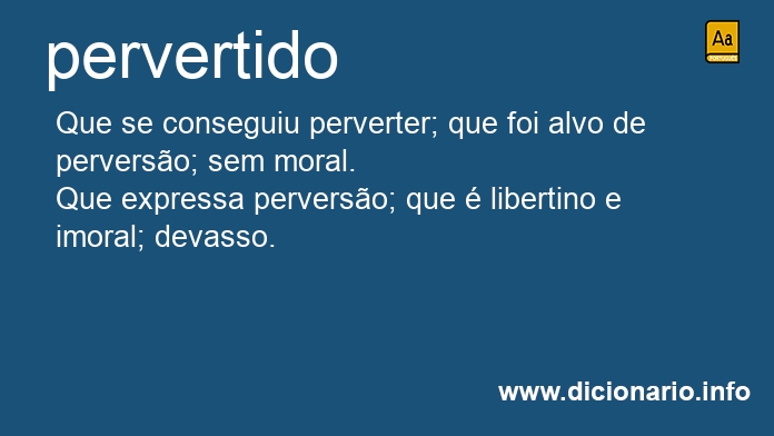 Significado de pervertida