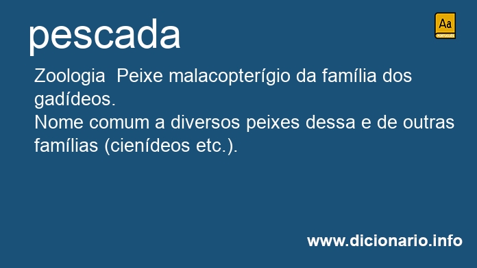 Significado de pescada