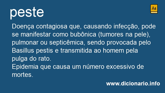 Significado de peste