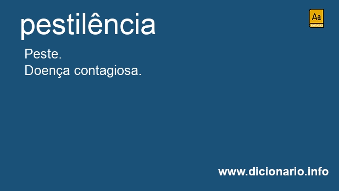 Significado de pestilncia