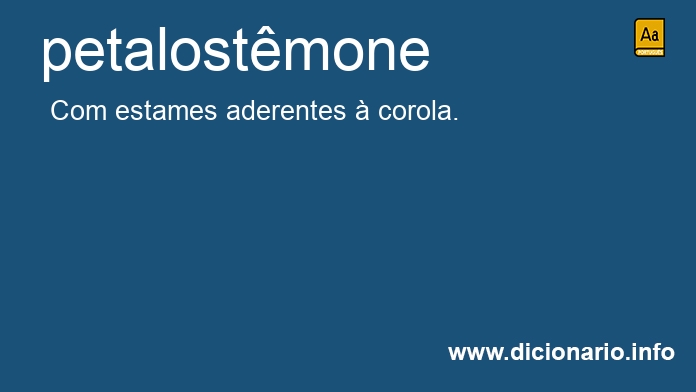 Significado de petalostmone