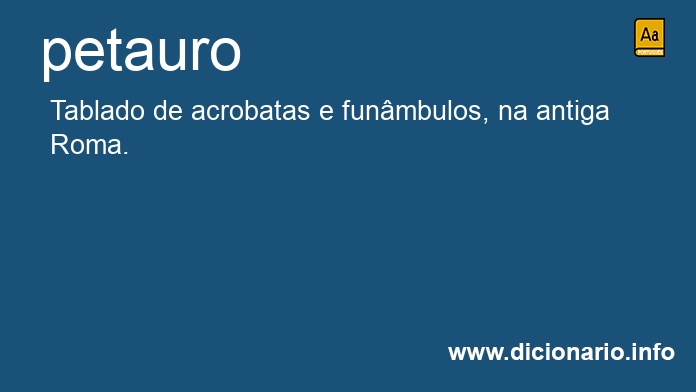 Significado de petauros