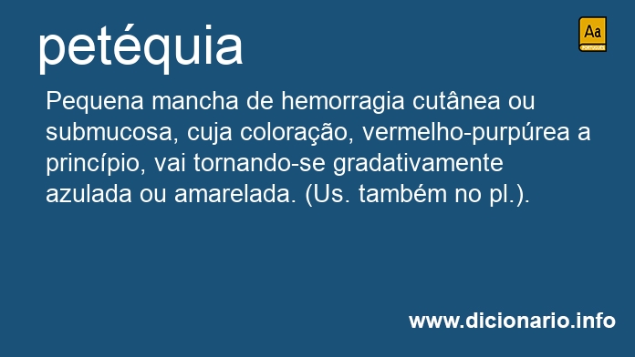 Significado de petquia