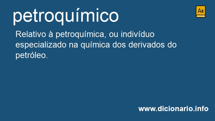 Significado de petroqumicos